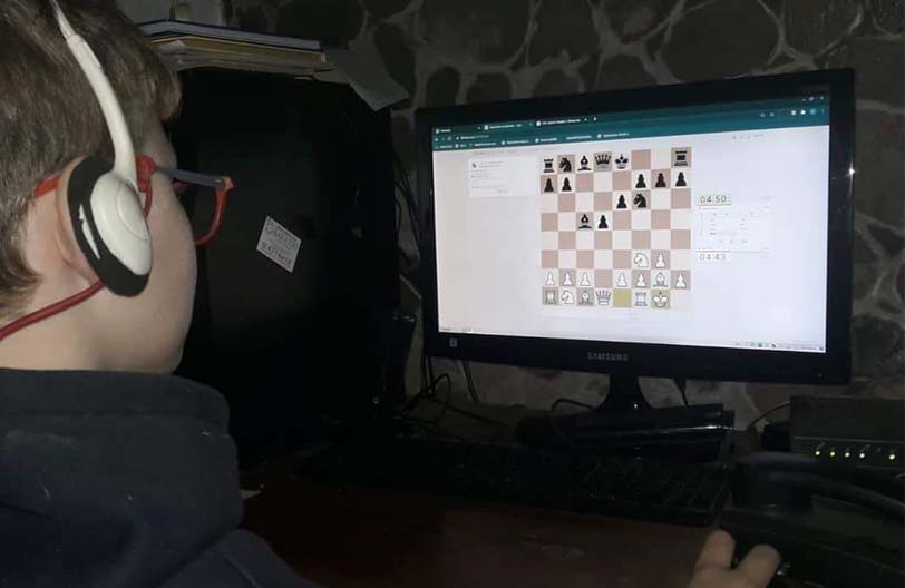 Baigorria y sus pequeños-grandes ajedrecistas.