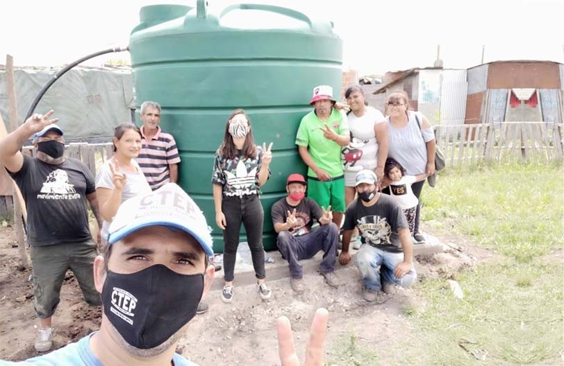 Camino Muerto ya tiene el primer tanque de agua comunitario