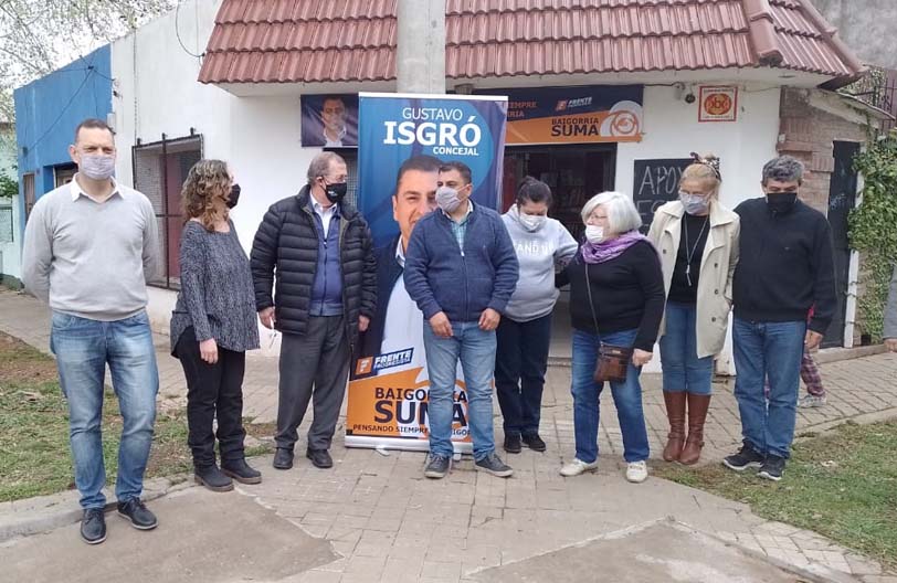 El precandidato a concejal del Frente Progresista en Rosario, Miguel Cappiello, visitó Granadero Baigorria