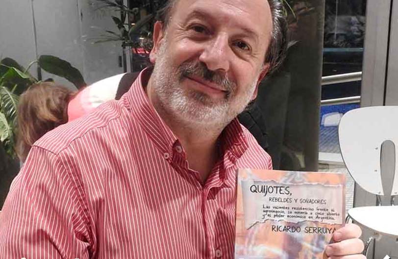 Ricardo Serruya presenta en Baigorria su libro “Quijotes, rebeldes y soñadores”