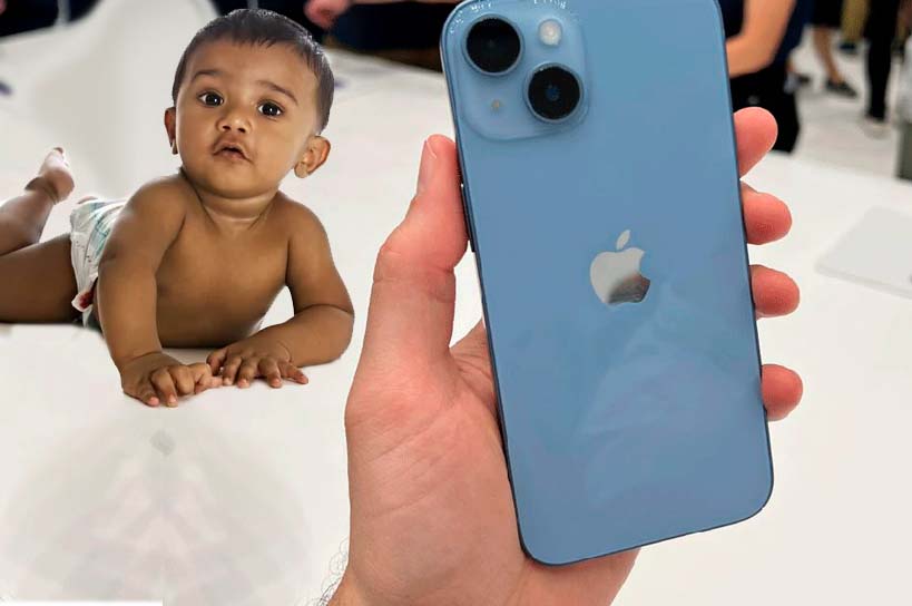 Vendieron a su bebé para comprar un iPhone 14