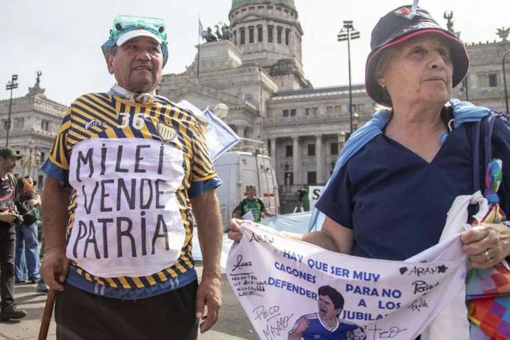 Incidentes en la marcha de los Jubilados